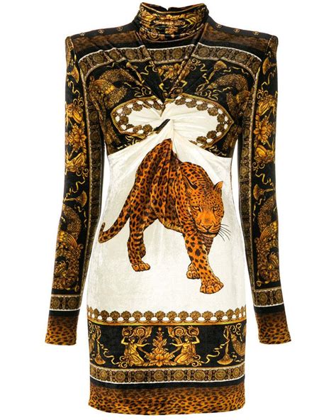 versace tiger print dress|versace clothing line.